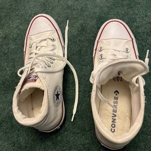 Converse White Canvas Low-Top Sneakers